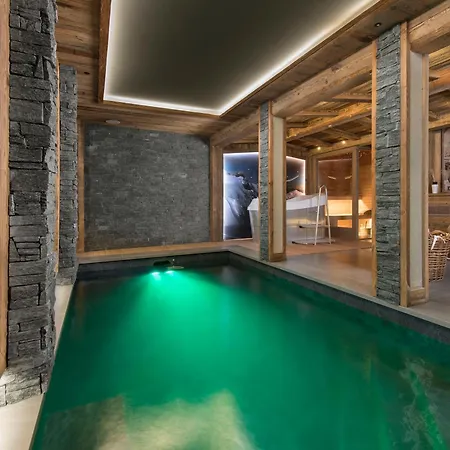 Luxueux Avec Spa, Piscine Et Vue Sur Pistes A 1550 - Fr-1-575-200 Chalet